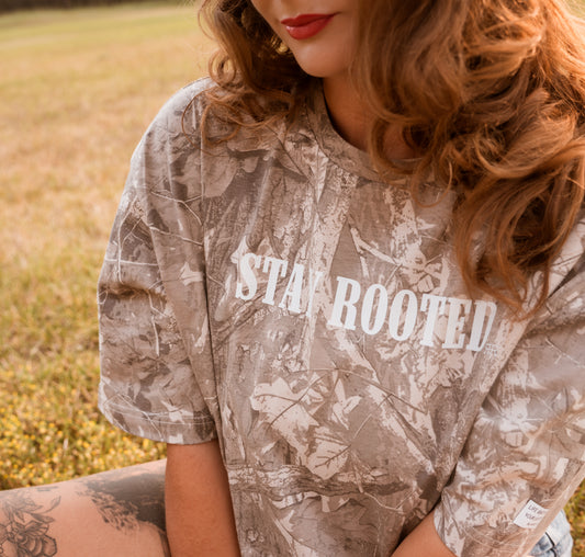 Stay Rooted Camo Tee